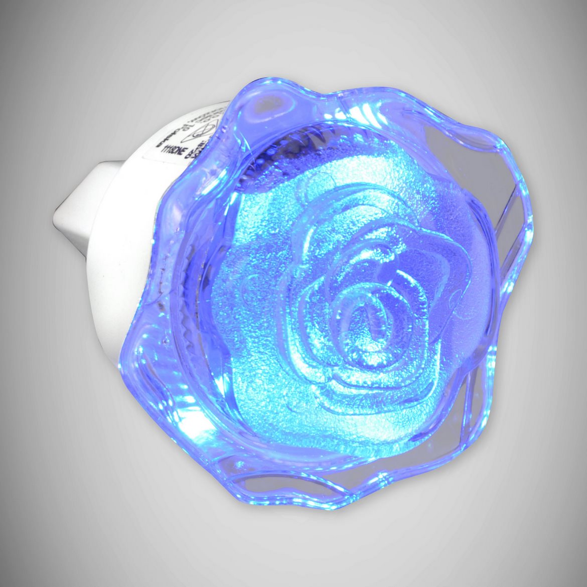 Zidna svjetiljka za uticnicu Flower LED plava