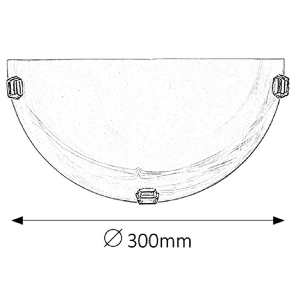 Stenska svetilka Alabastro 30 cm