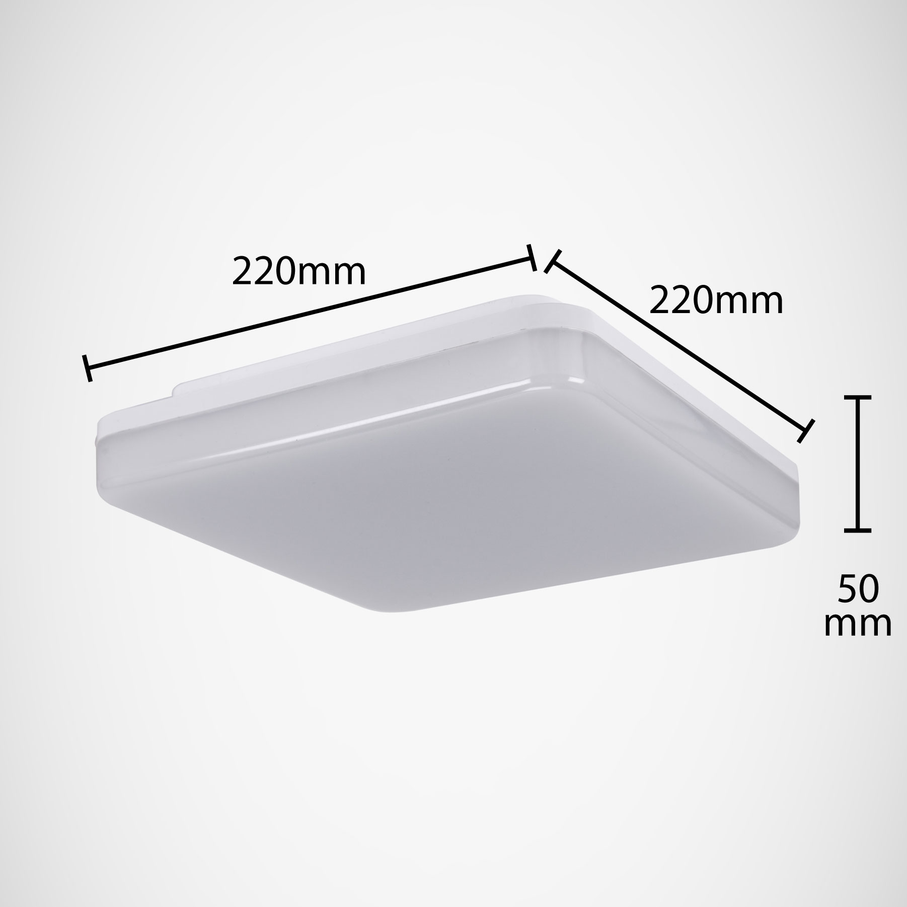 Plafonjera Major LED 22x22cm 18W