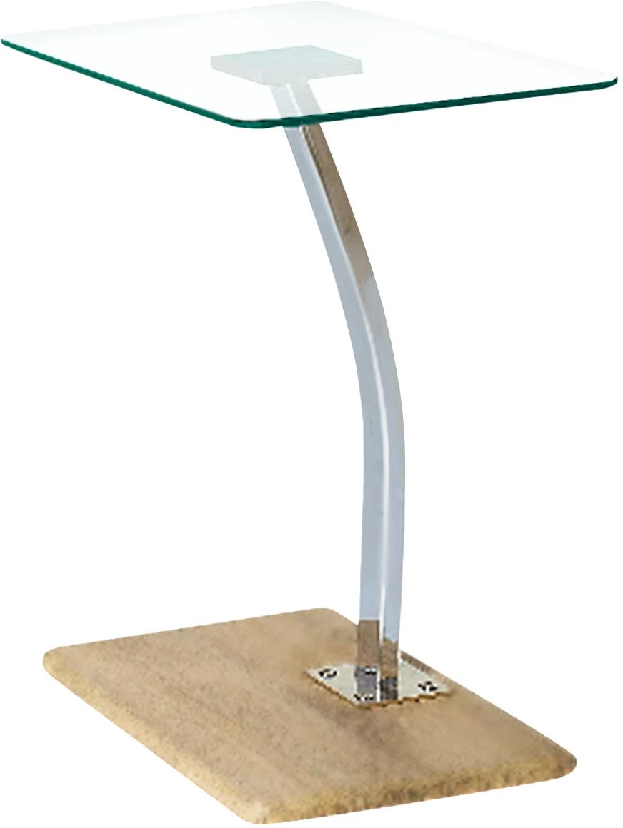 Klub sto Hera 32x48x58 cm natur/staklo