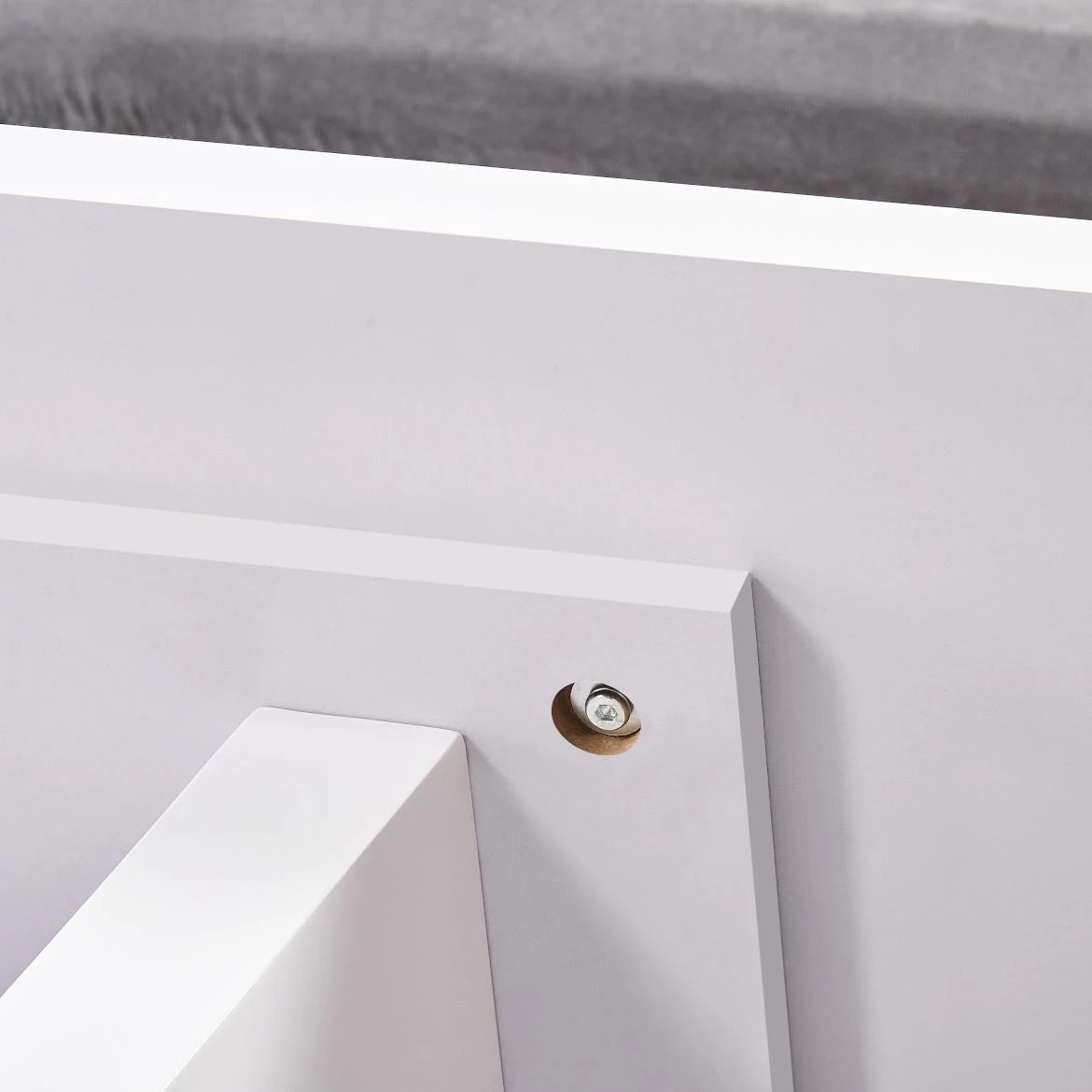 Klub sto Oslo 110x60x42 cm beli visoki sjaj