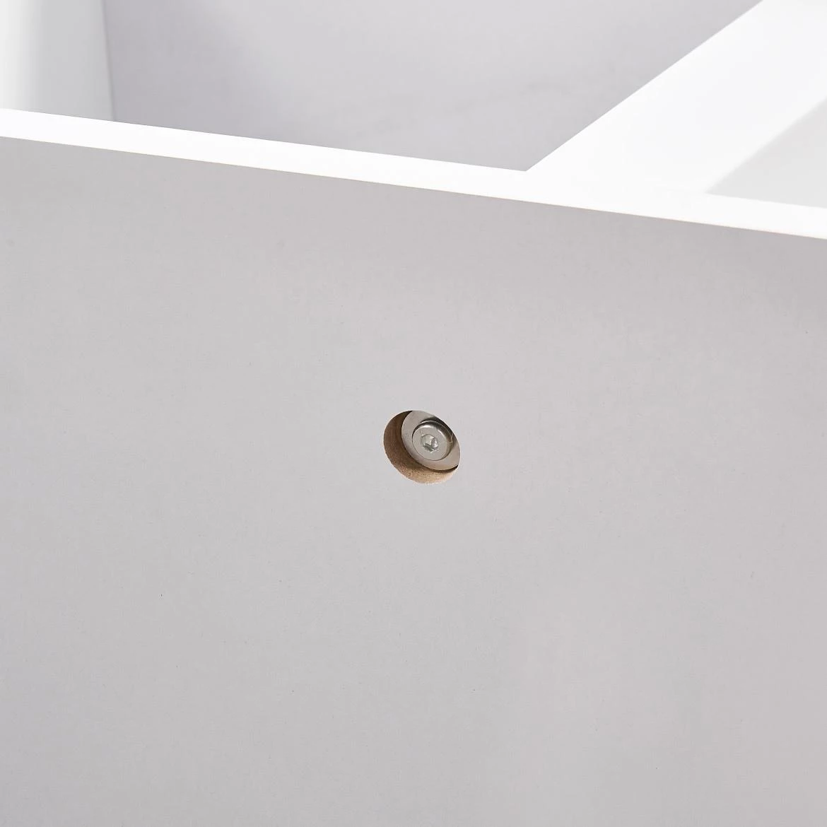 Klub sto Oslo 110x60x42 cm beli visoki sjaj