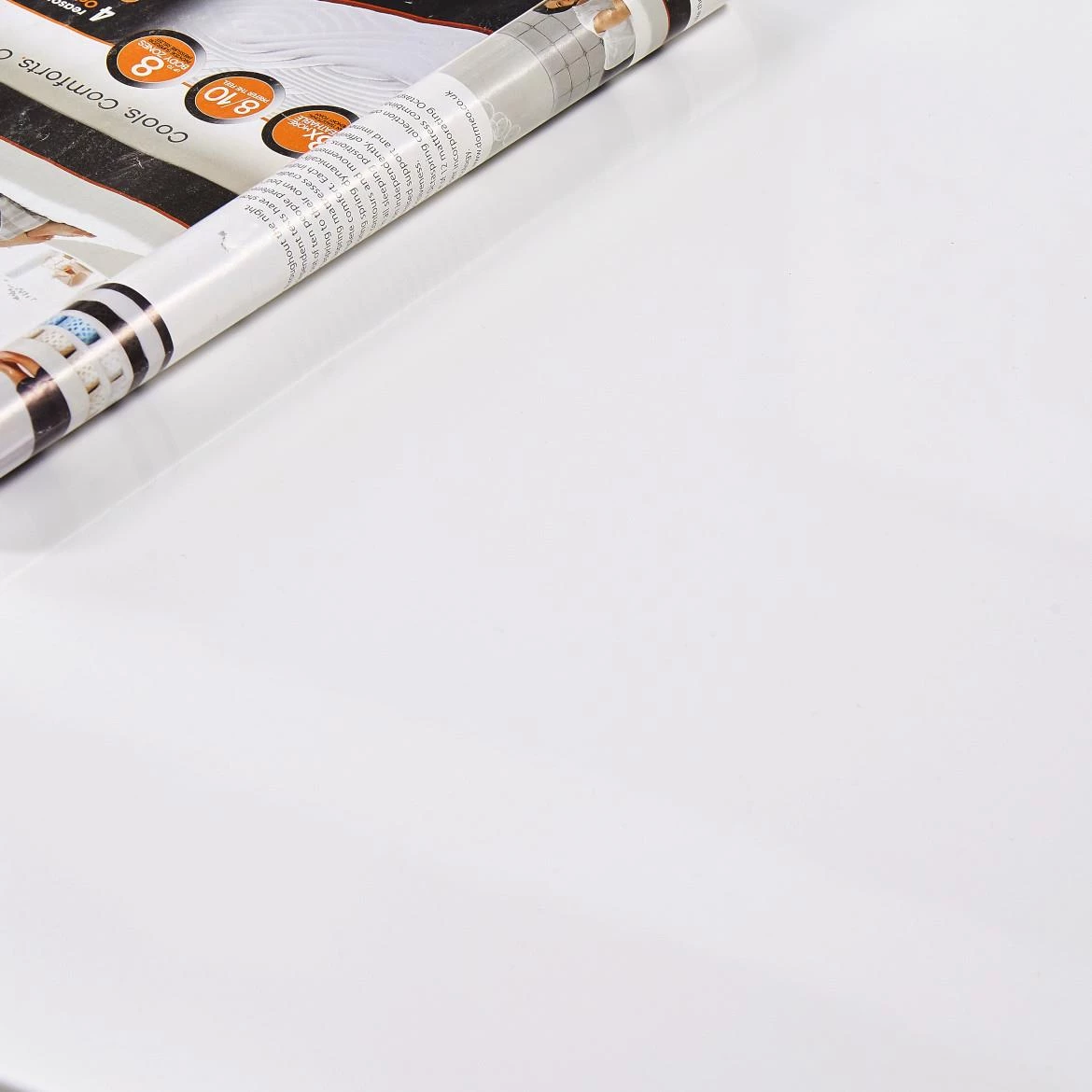 Klub sto Oslo 110x60x42 cm beli visoki sjaj