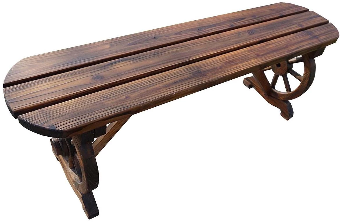 Drvena klupa 120x28x41 cm