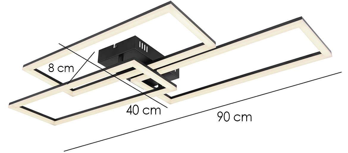 Plafonjera Tiny LED crna