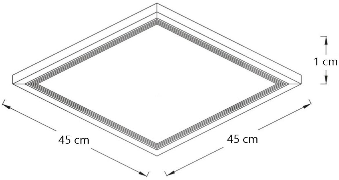 Plafonjera Enviro Puro LED 45x45cm