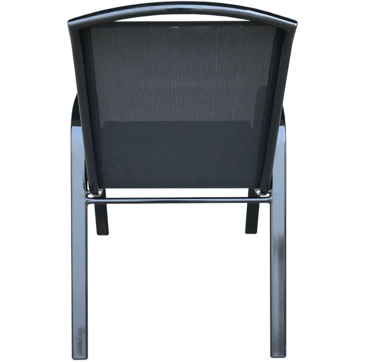 Berg stolica 54x72x93 cm crni metal / crni tekstil
