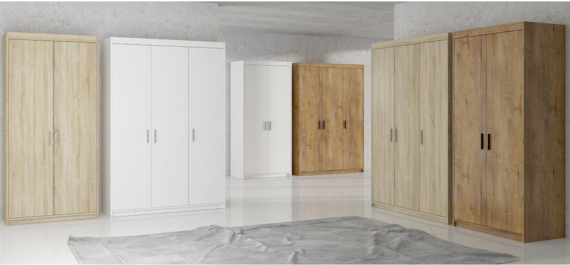 Ormar Elena 2 vrata 90x53x190 cm natur (sonoma hrast)