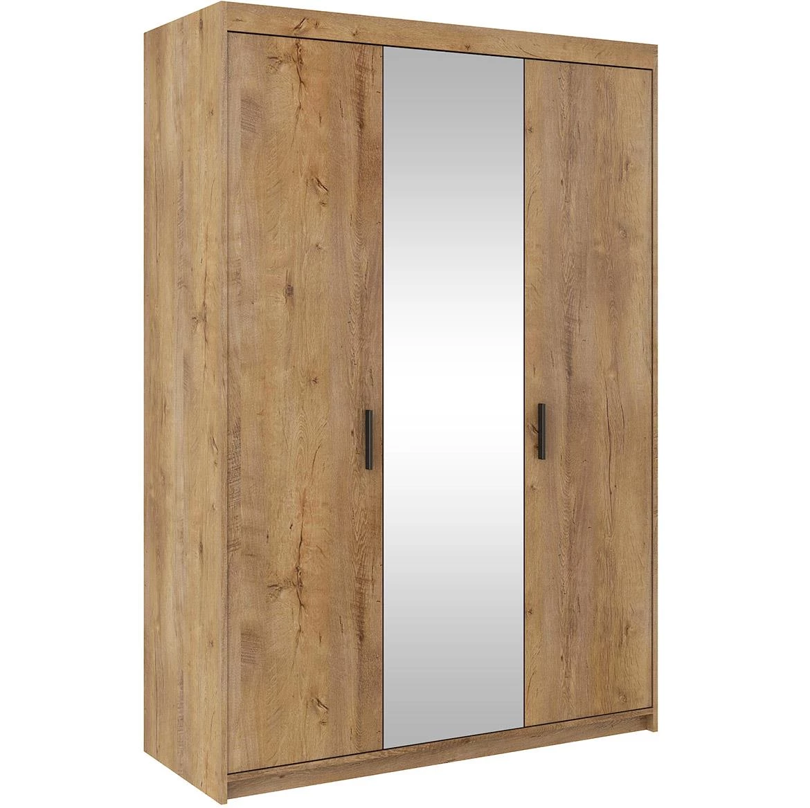 Ormar Elena 3 vrata 133x53x190 cm tamni hrast/ogledalo