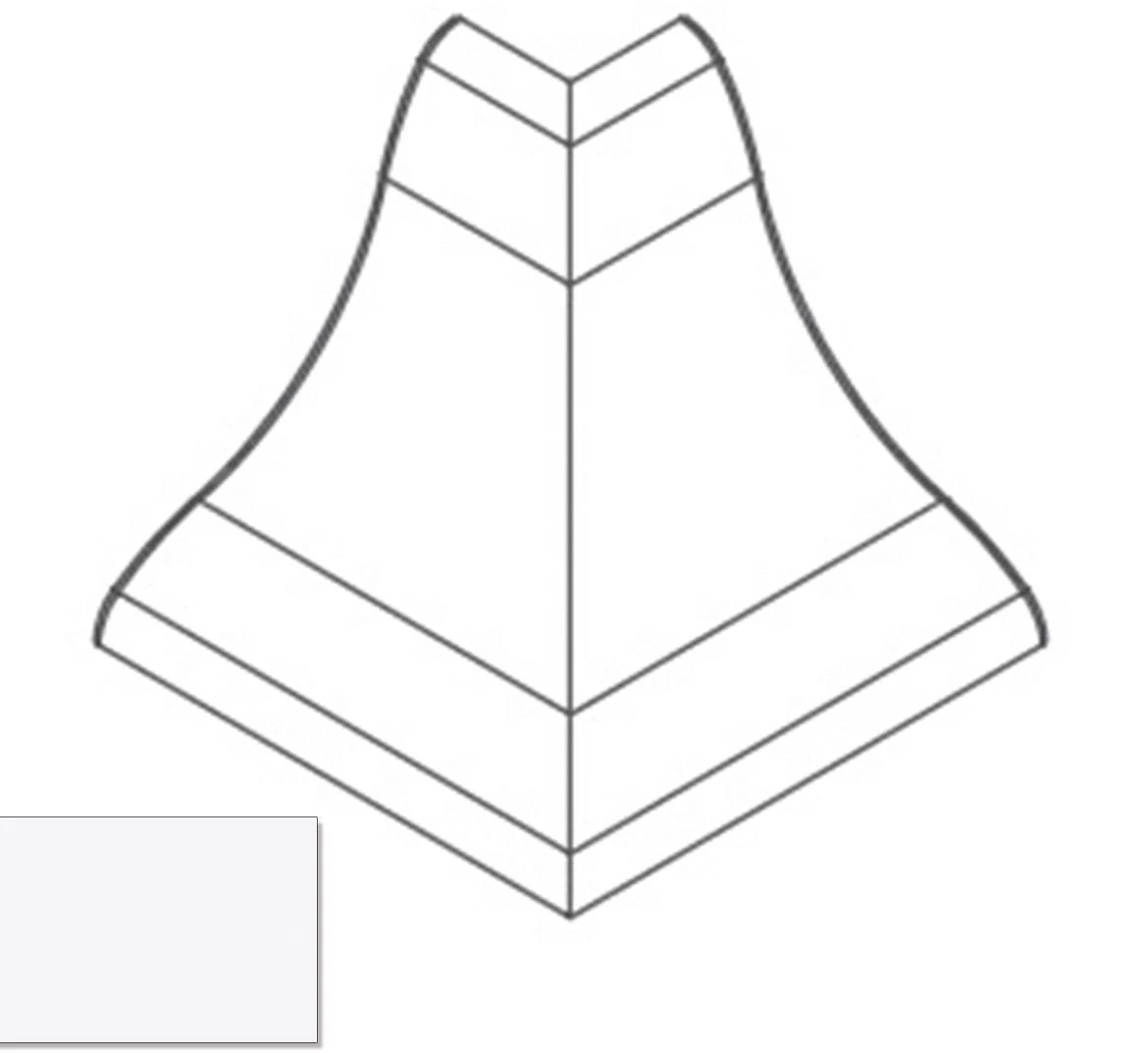 Spoljašnji ugao - bela LWS-011