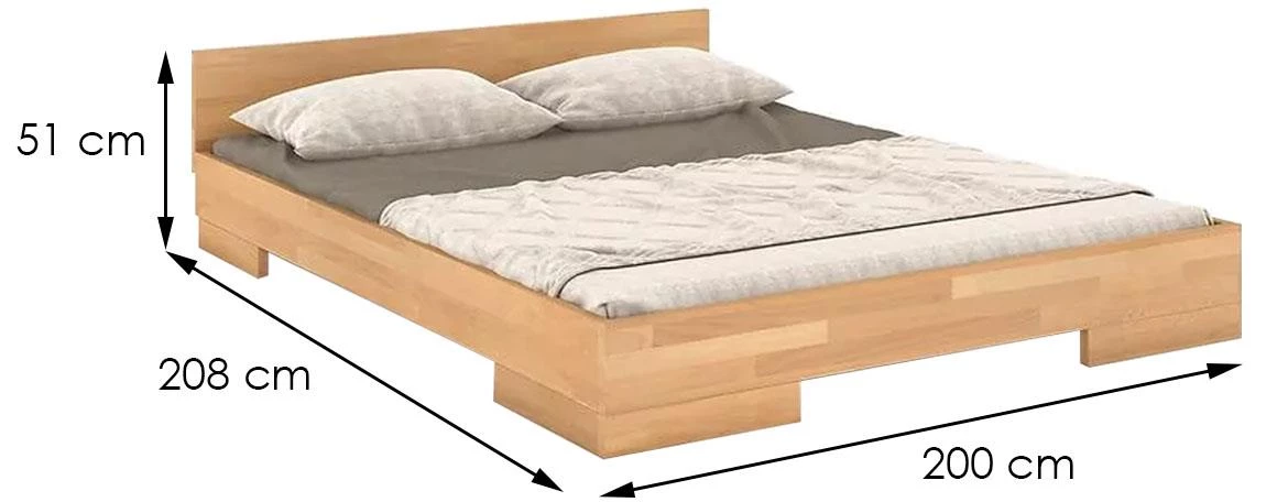 Krevet Spectrum 200x208x51 cm natur