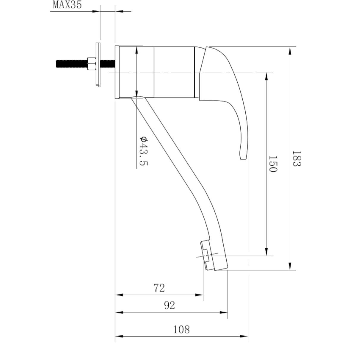 Fames rotirajuca slavina za lavabo