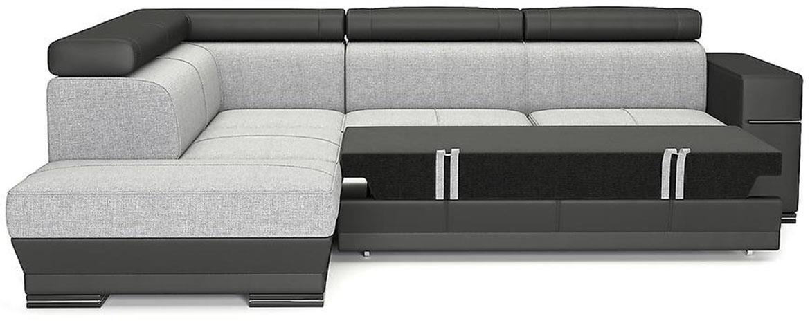 Paris ugaona garnitura s ležajem i prostorom za odlaganje 276x227x94 leva Pecos-16 + Cayenne 20
