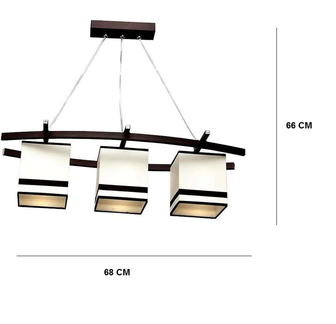 Viseca lampa Hestia Plus 3 braon