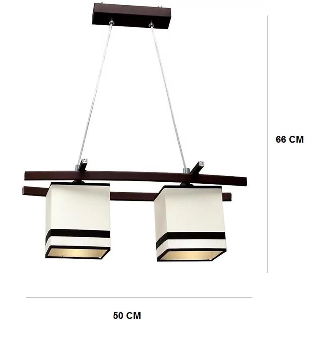 Viseca lampa Hestia Plus 2 braon