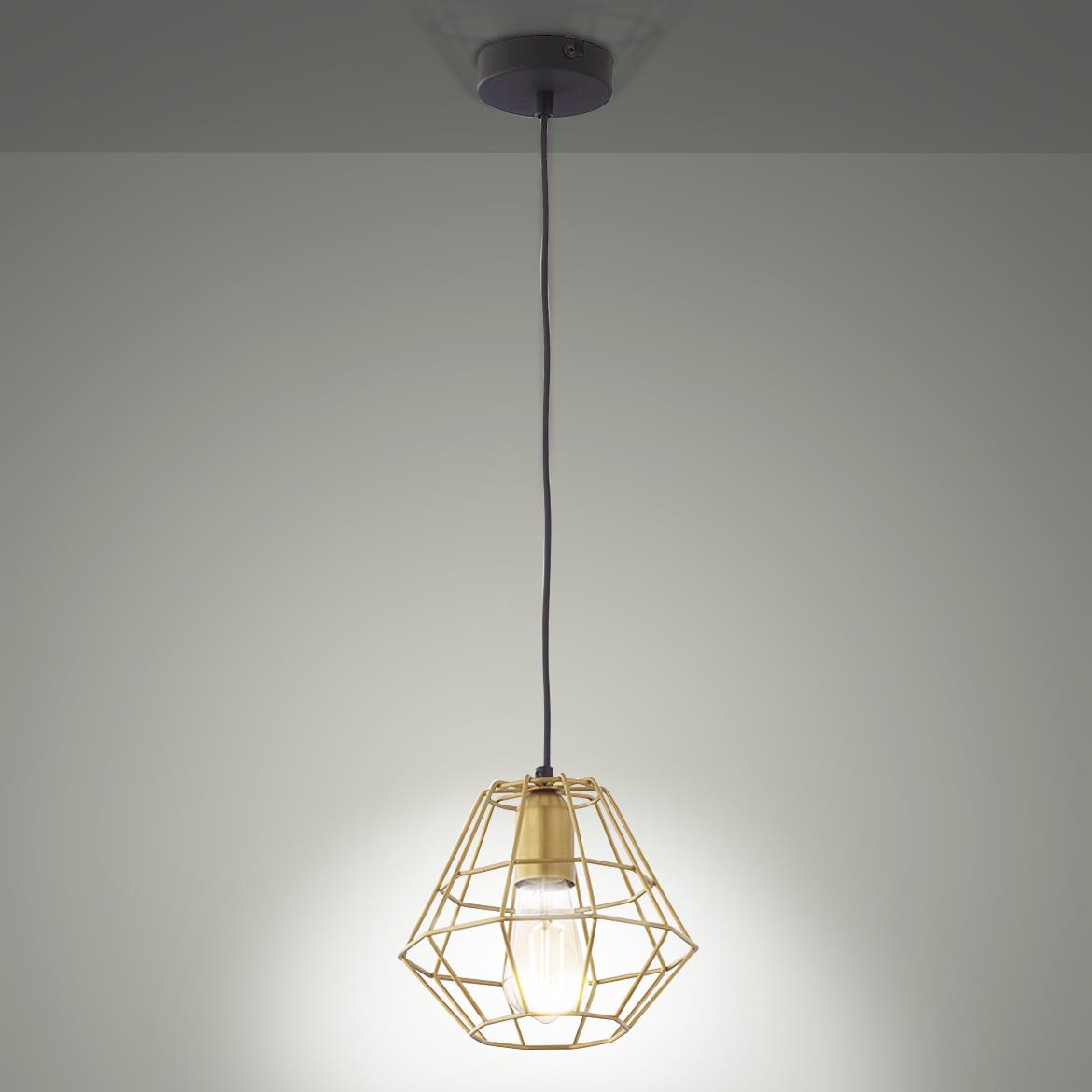 Viseca lampa Diamond 1 20x100cm zlatna