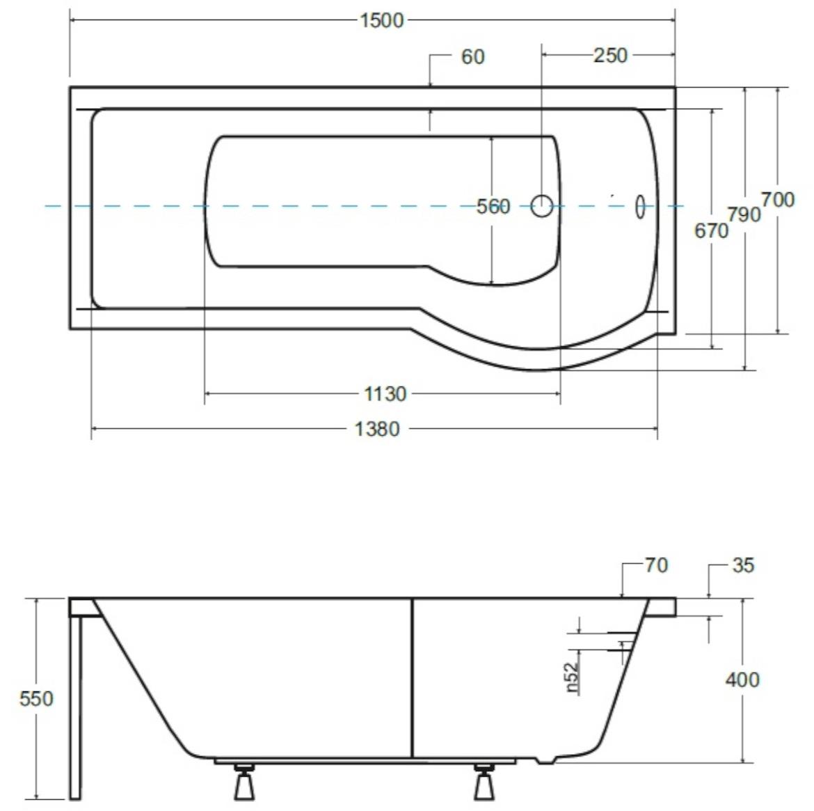 Kada Inspiro 150/70 desna + paravan