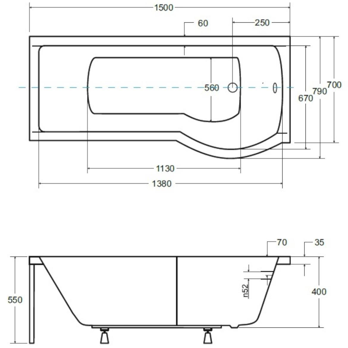 Kada Integra 150/75 desna + paravan