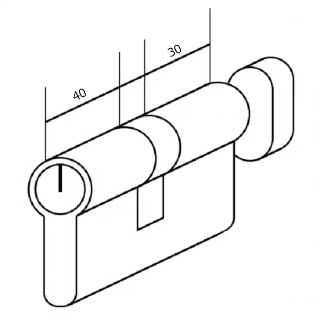 Brava G30x40 nikl biserni