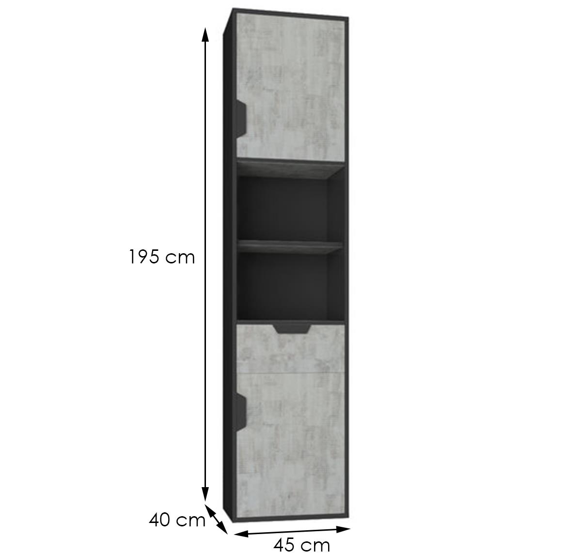 Polica za knjige Nano Na5 Enigma / Graphite