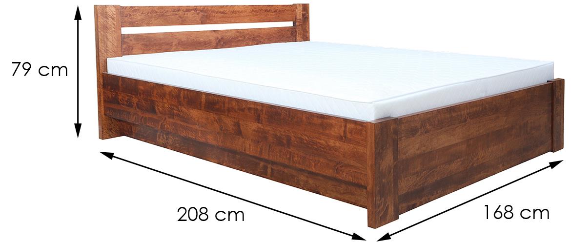 Drveni krevet Lulea Plus 160x200 jova, orah