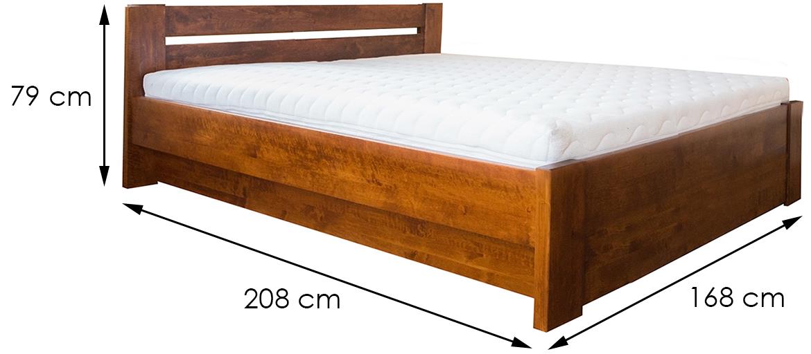 Drveni krevet Lulea Plus 160x200 Alder
