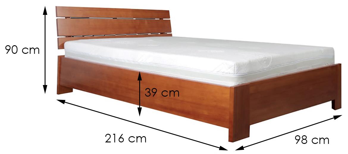 Drveni krevet Halden Plus 90x200 Alder