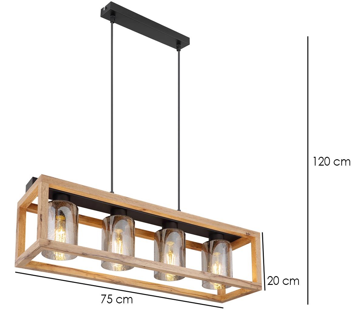 Viseca lampa Pettey 75x120cm