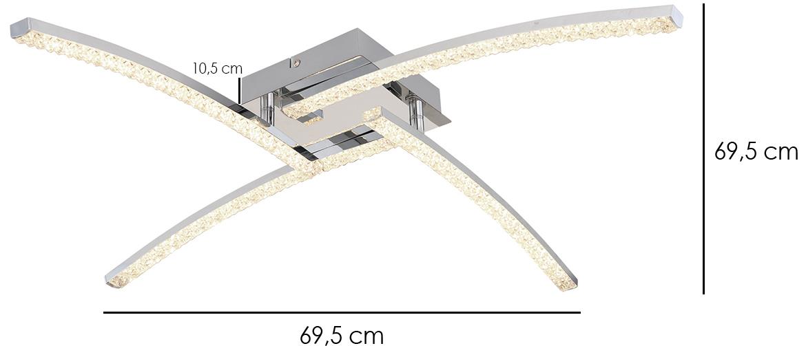 Stropna svjetiljka Jules 4 LED 69cm