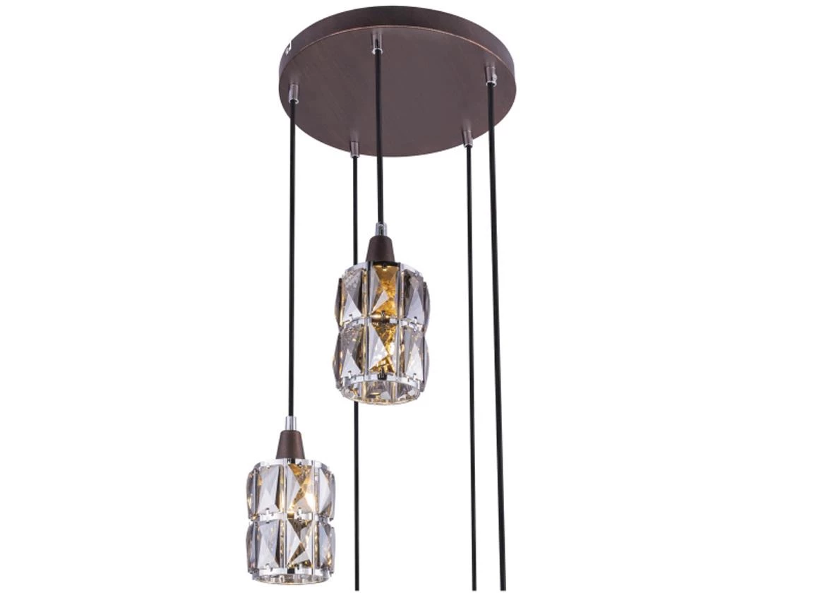 Viseca lampa Volli 5 bronzana