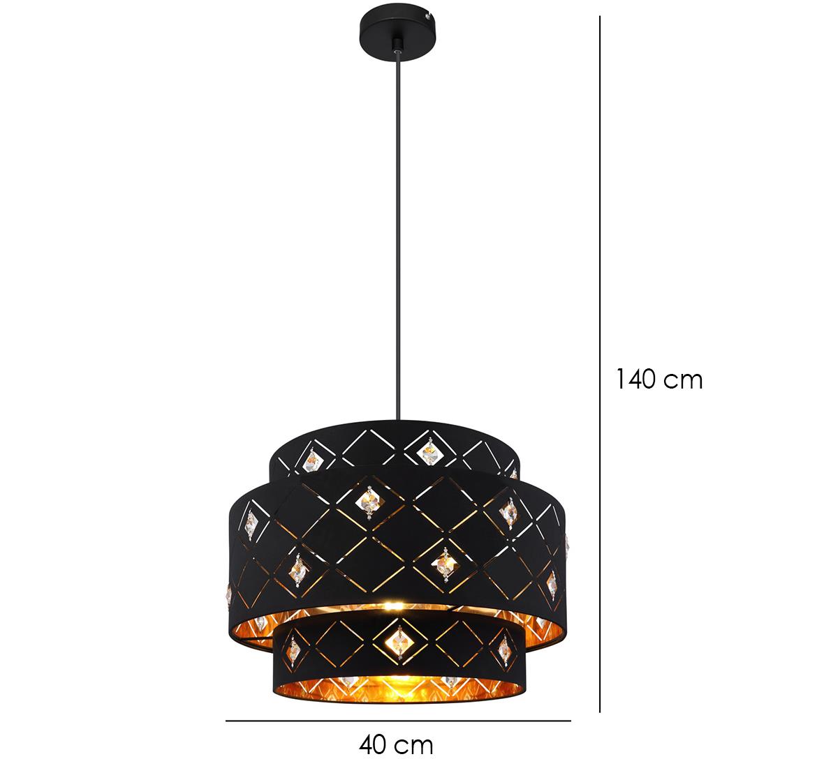 Viseca lampa Abbey 40x140cm