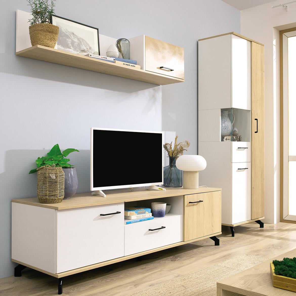 Komoda Madison Md10 Bijeli Lux / Sunder hrast