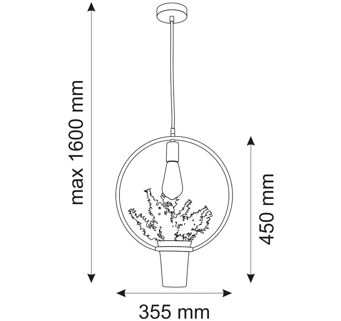 Viseca lampa Soren 1 35,5x160cm