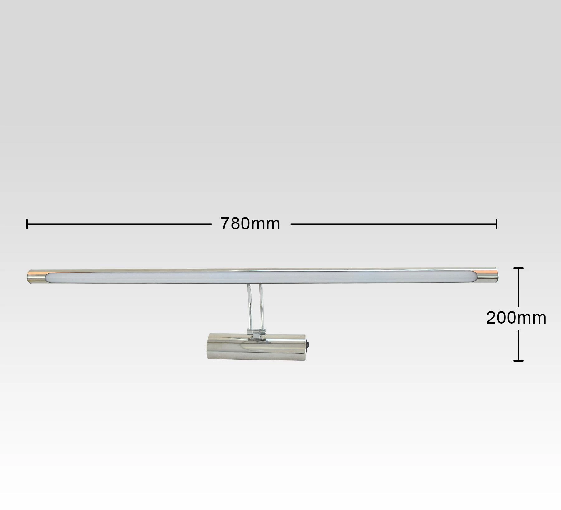 Zidna lampa Vincent LED srebrna