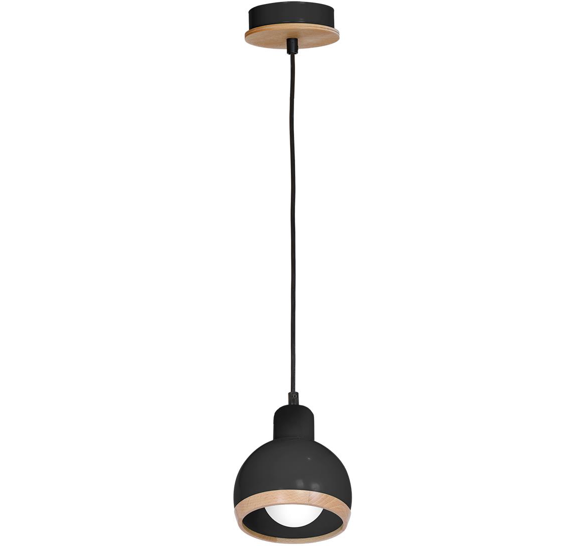 Viseca lampa Oval 1 crna