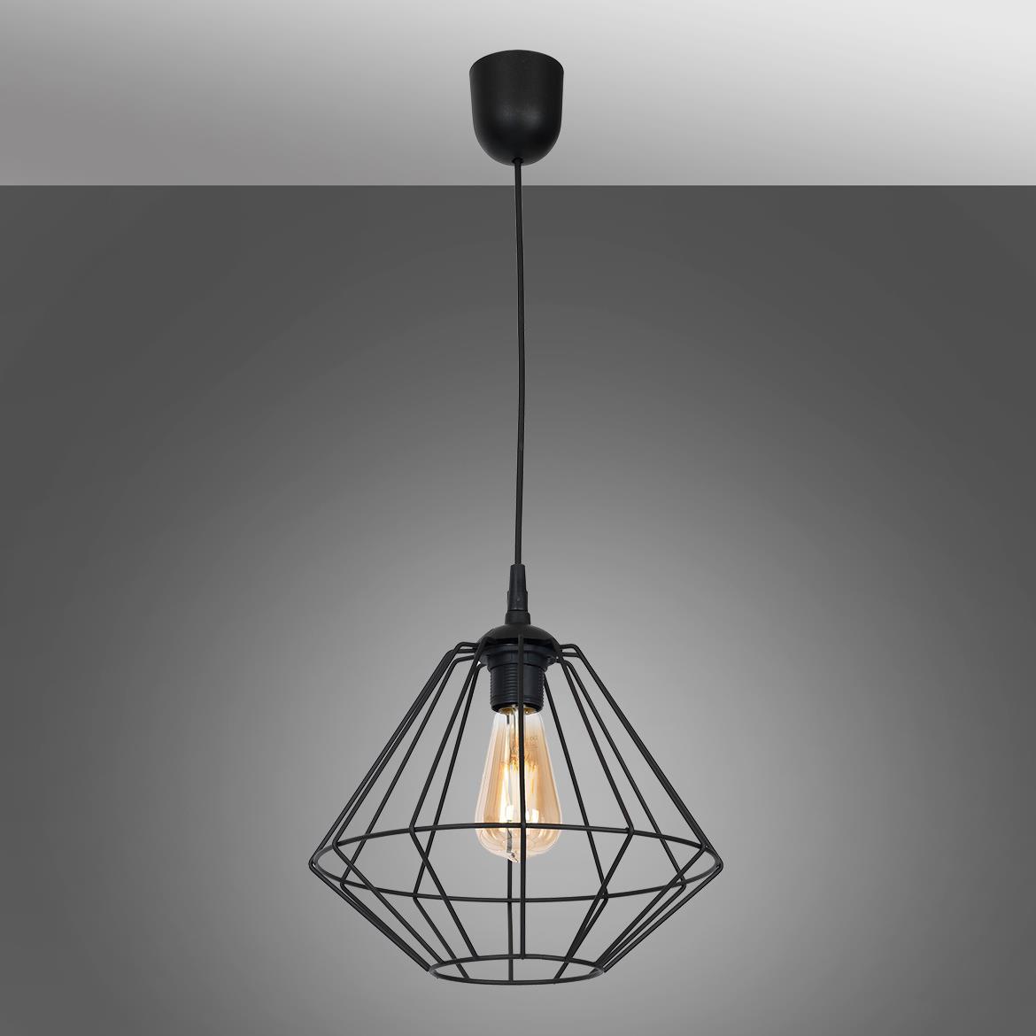 Viseca lampa Colin Black 1 crna