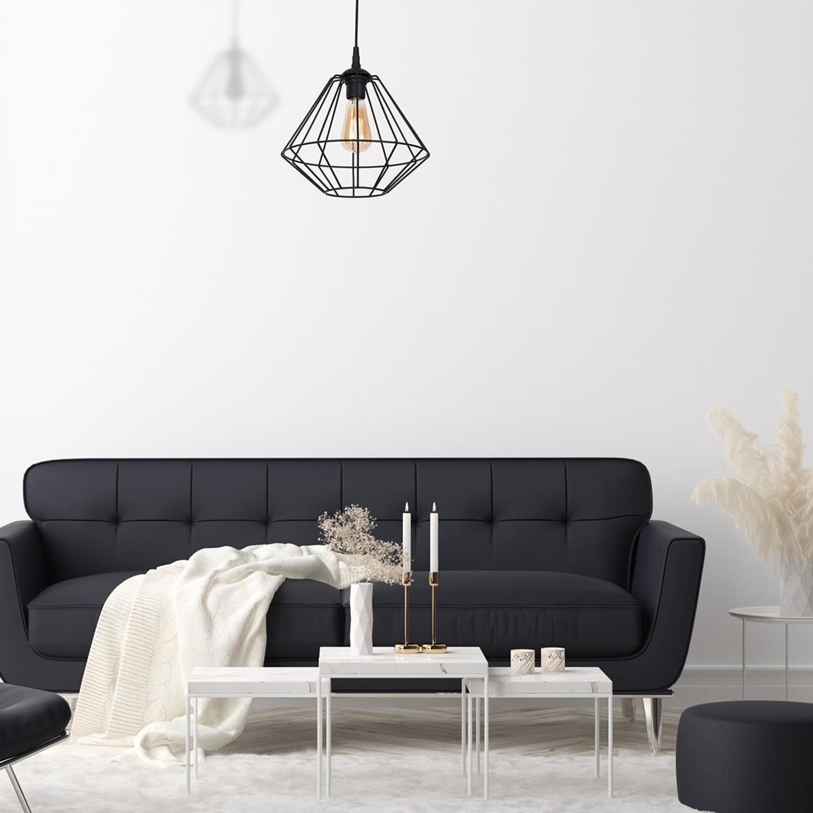 Viseca lampa Colin Black 1 crna