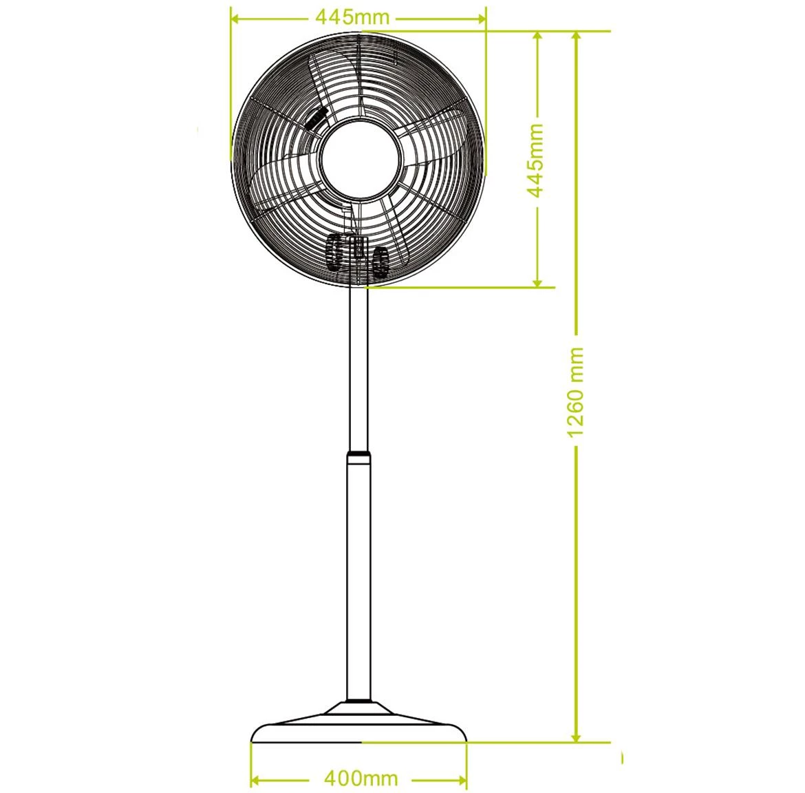 Ventilator VO0245 50W Volteno