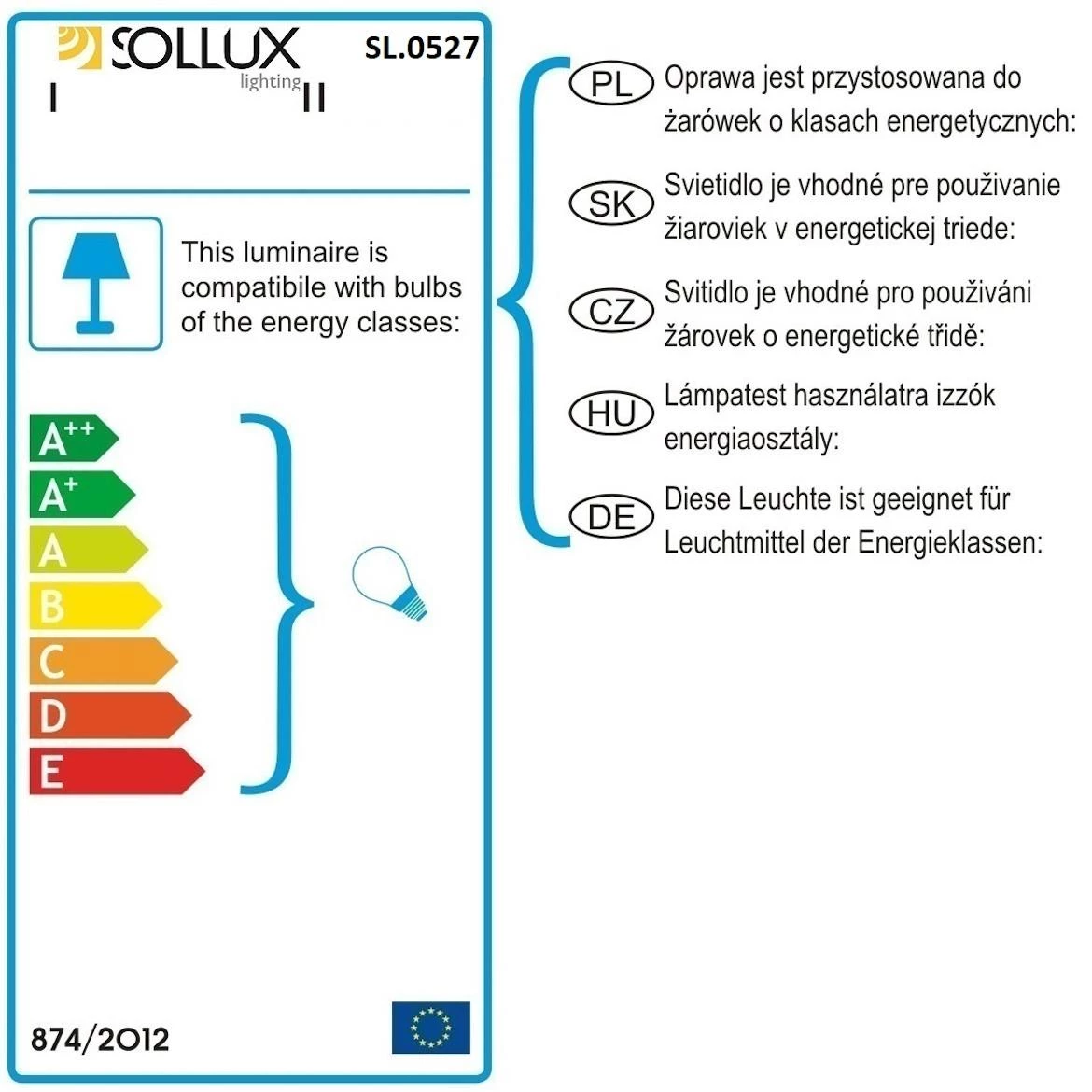 Zidna lampa Utah crna