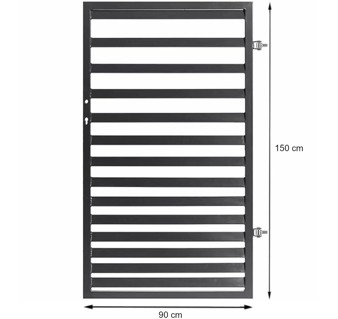 Kapija za ogradu Sandra 0,9m / 1,5m Zn RAL7016 desna