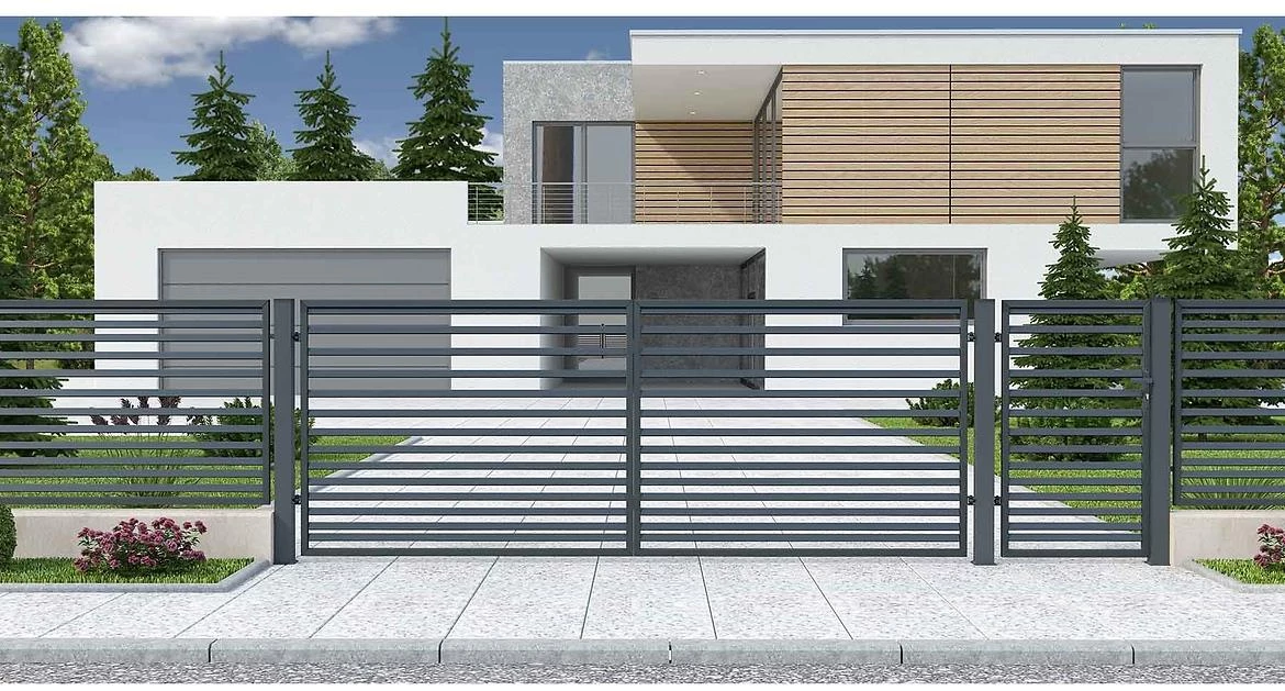 Kapija za ogradu Sandra 0,9m / 1,5m Zn RAL7016 desna