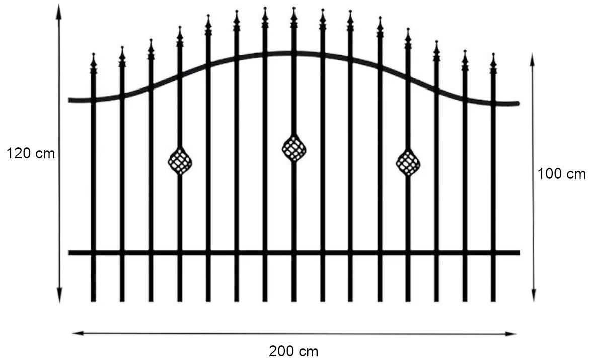 Ograda Marika 2x1,2m / Zn