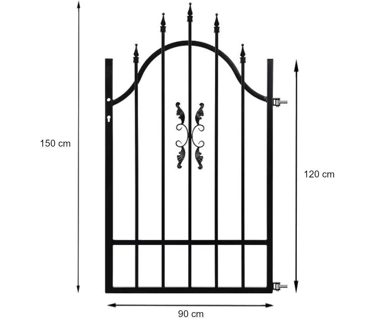 Kapija za ogradu Marcel 0,9m desna / Zn