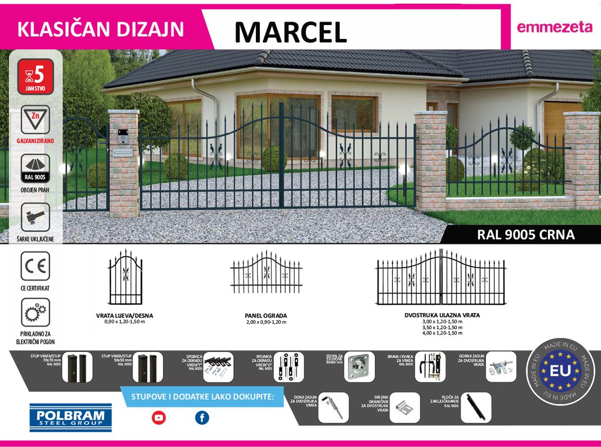 Kapija Marcel 4m / Zn