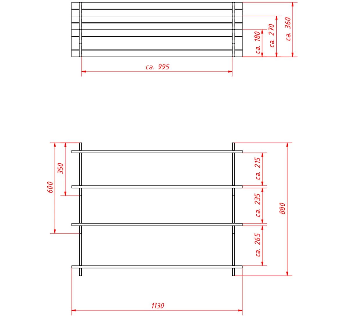 Žardinjera  Susie 100x75x40 cm