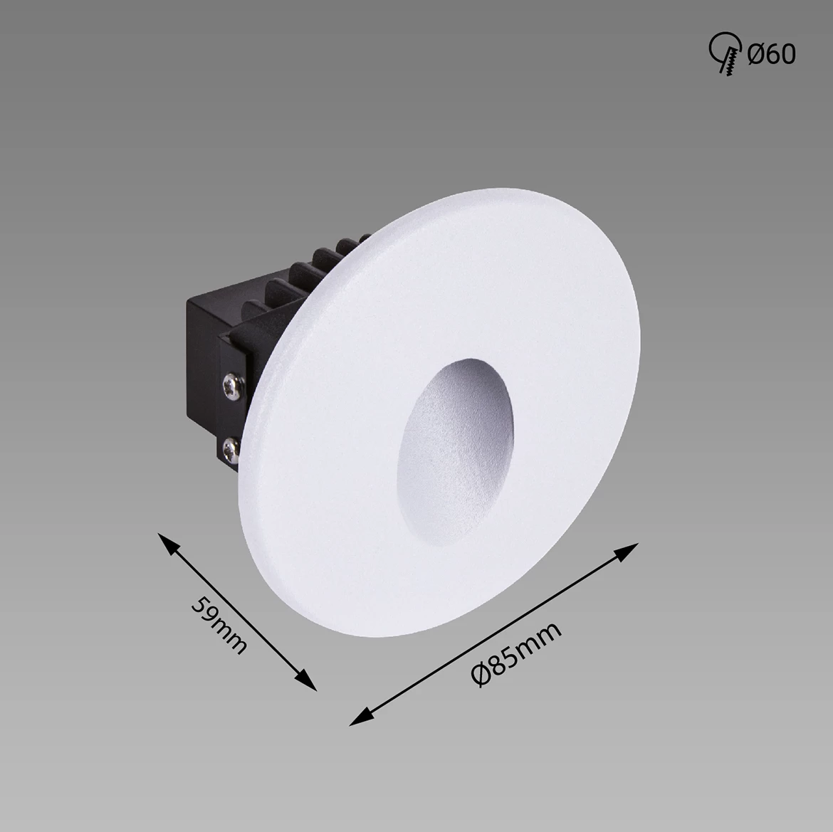 Zidna lampa Azyl LED ugradbena bela