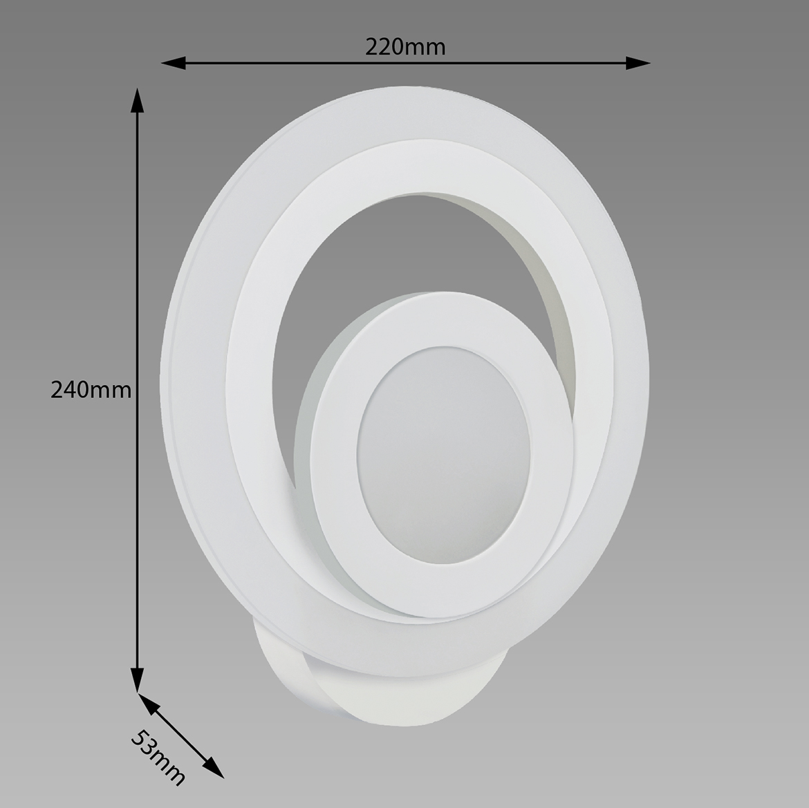 Zidna lampa Orbit LED 14W bela