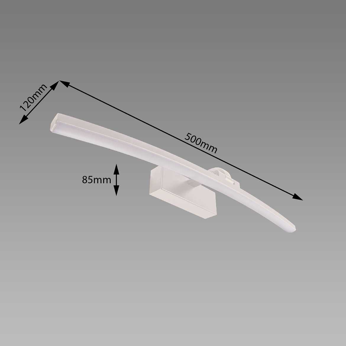 Zidna lampa Mamba LED 12W bela