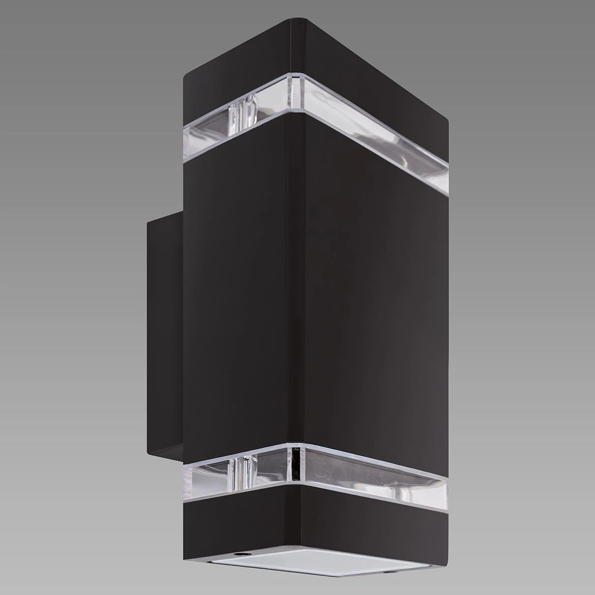 Zidna lampa Bruno 2 kvadratna crna