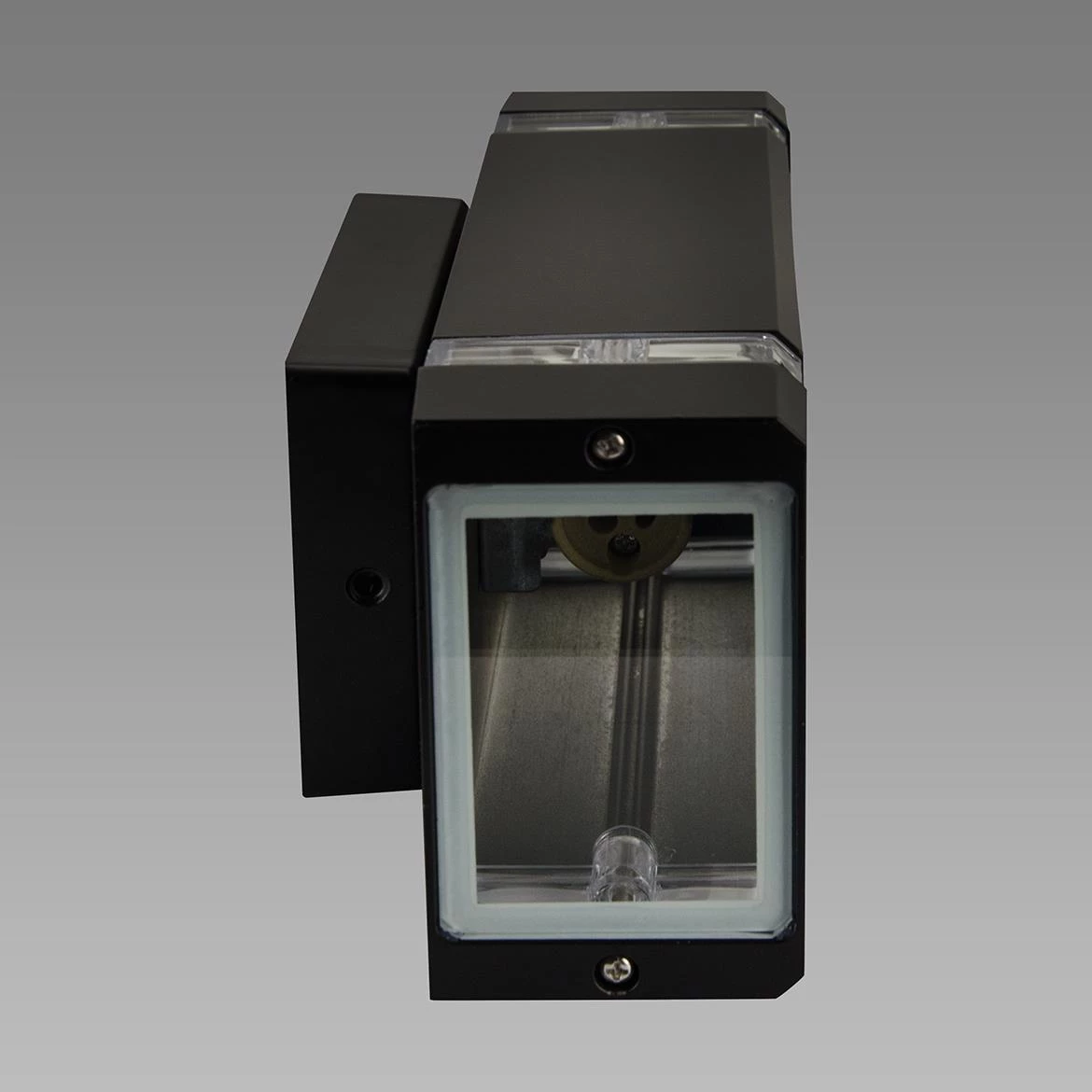 Zidna lampa Bruno 2 kvadratna crna